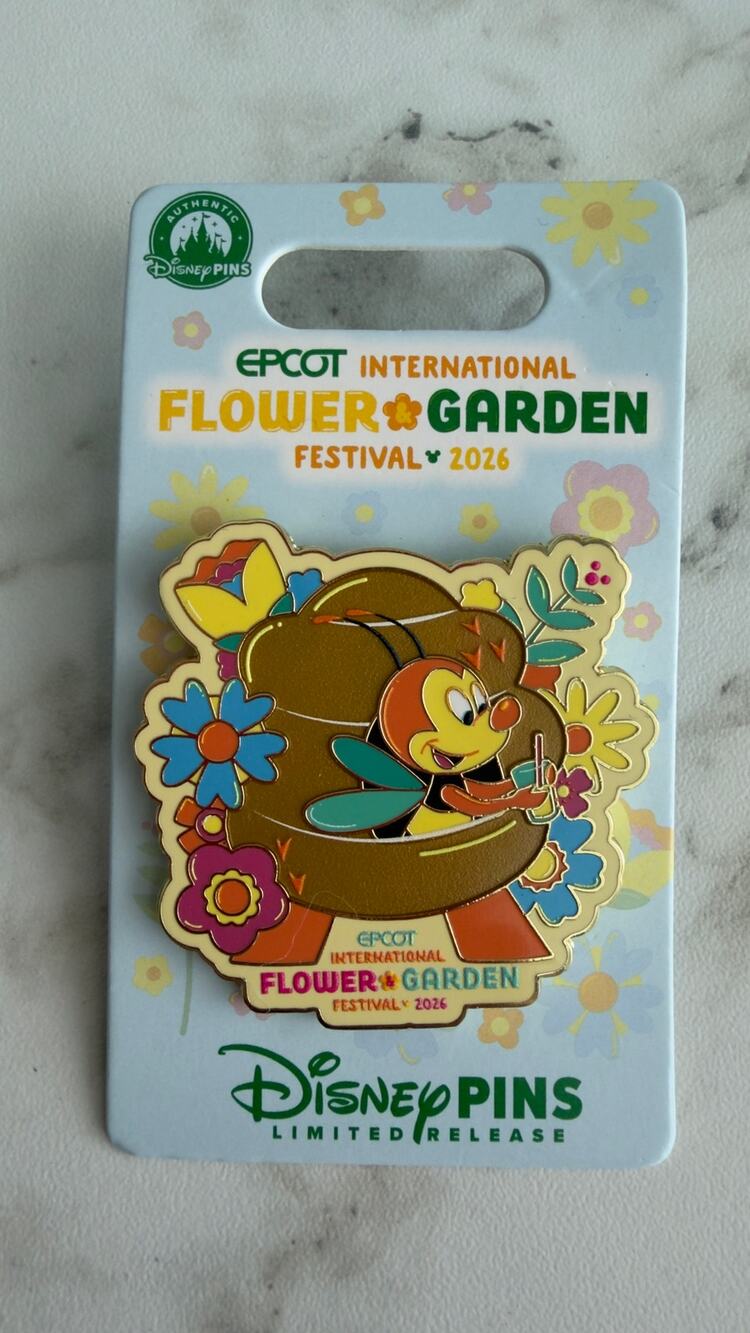 Disney EPCOT International Flower & Garden Festival 2026 Spike the Bee Pin NEW